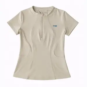 سویشرت نیم زیپ آستین کوتاه اویشوOYSHO