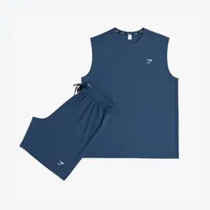 ست رکابی شلوارک جیم شارک مردانه gymshark