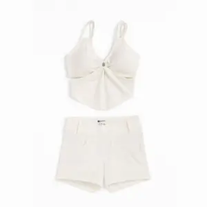 ست نیم تنه شلوارک جیب دار